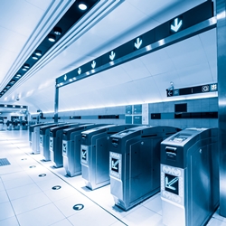 농 활용 지하철 개찰구