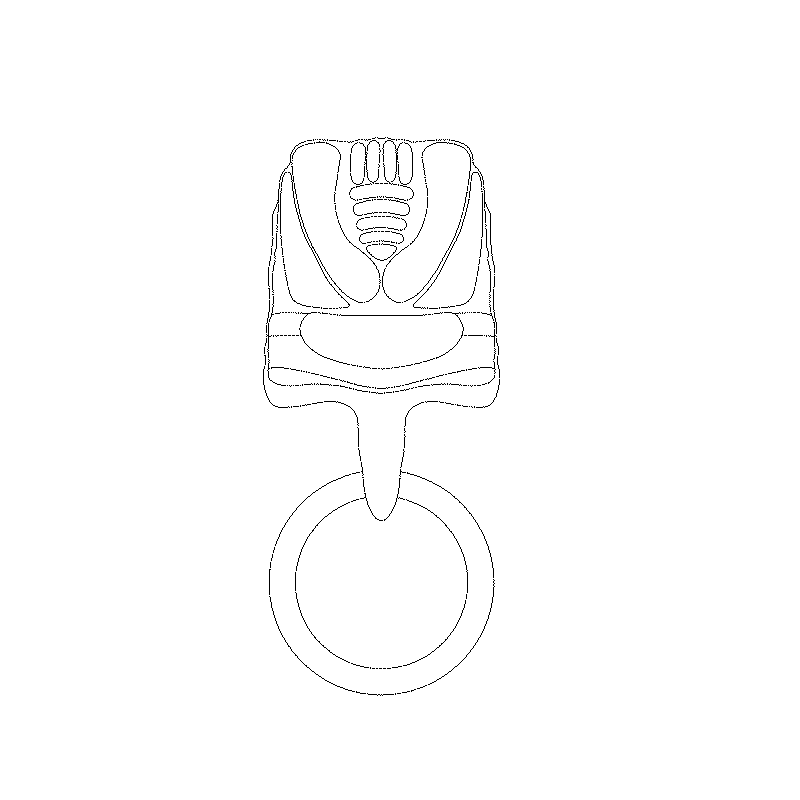 짐승얼굴무늬허리띠고리(102112)