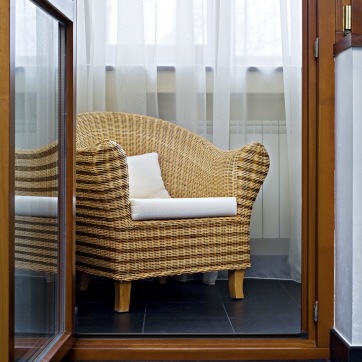 가로줄문 활용 의자