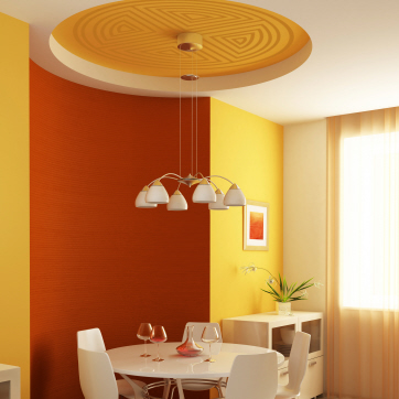 삼각형문 활용 천장