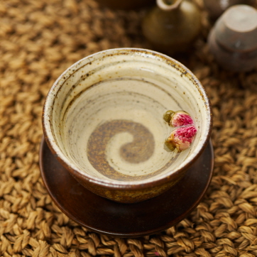 태극문 활용 찻잔