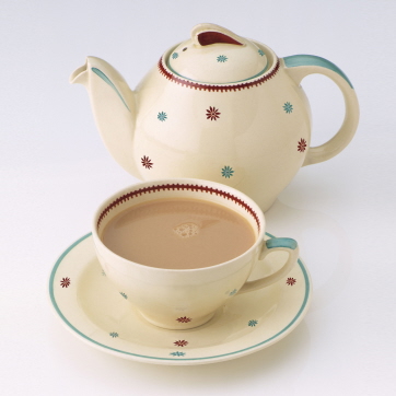 꽃문 활용 찻잔세트