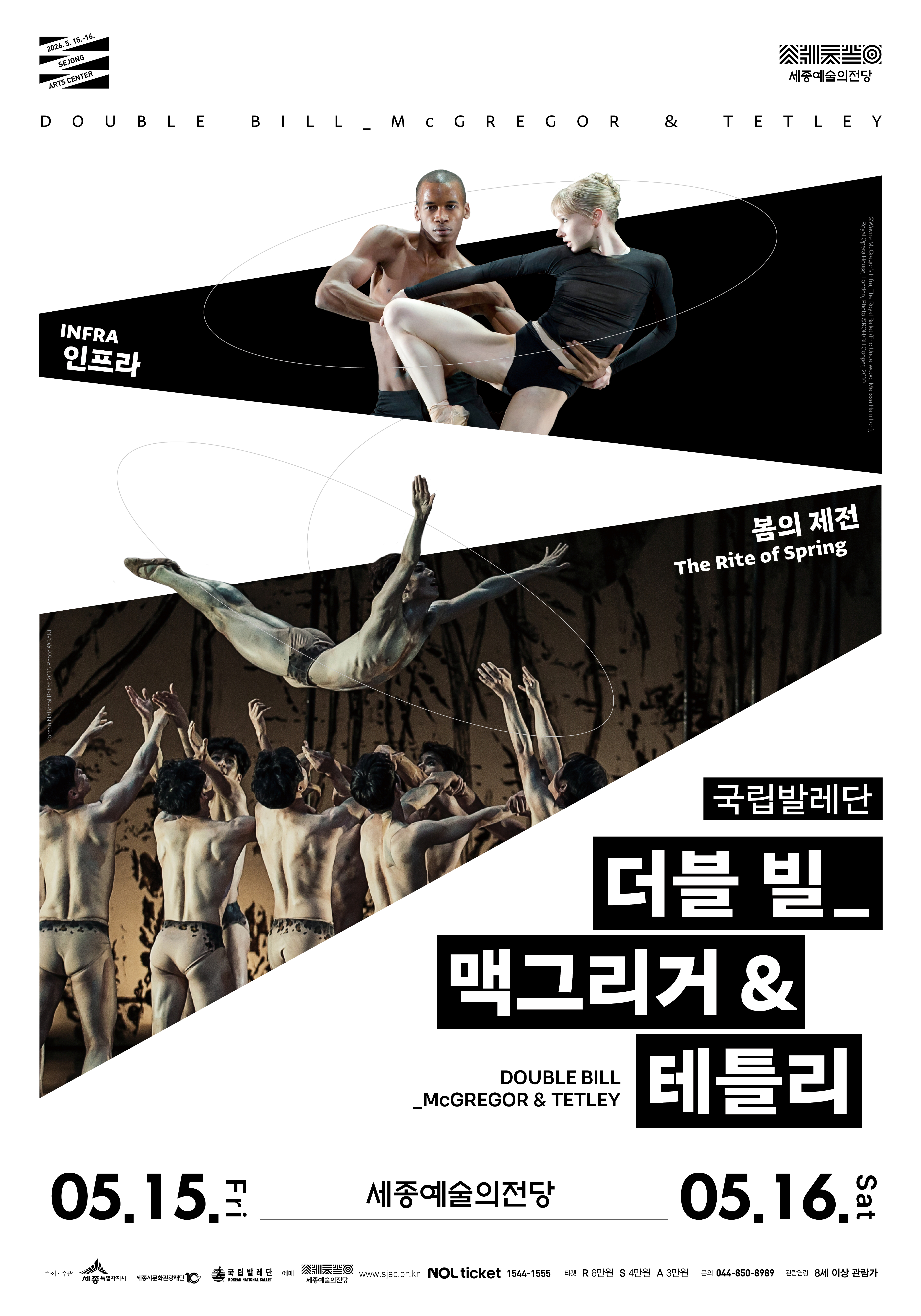 국립발레단 〈더블 빌_맥그리거&테틀리〉 포스터
