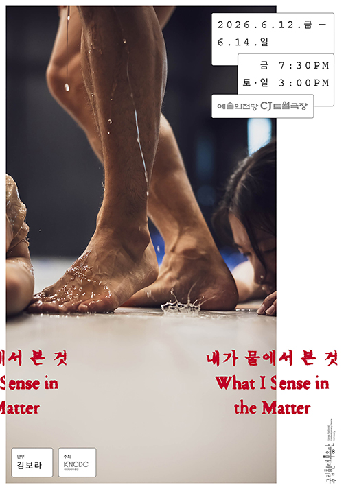 국립현대무용단 <내가 물에서 본 것> 포스터