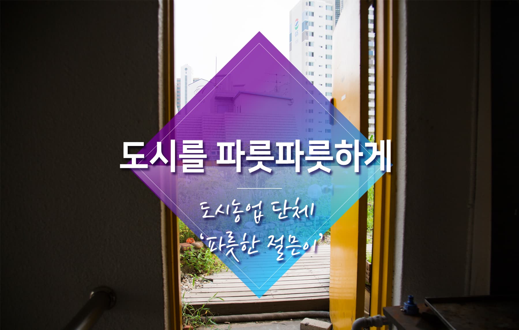 도시를 파릇파릇하게, '파릇한 절믄이'