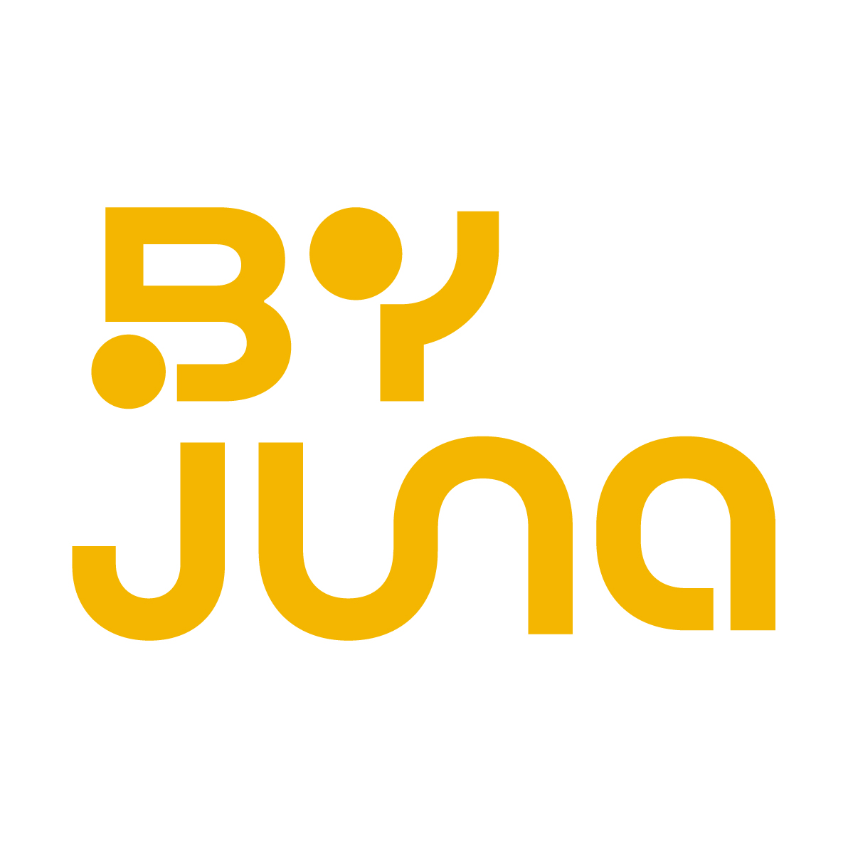 BYJUNA 노란색 영문 로고