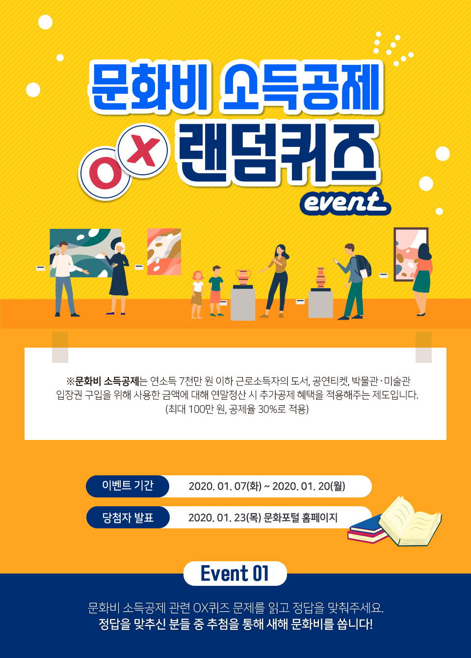 문화비 소득공제 퀴즈 이벤트