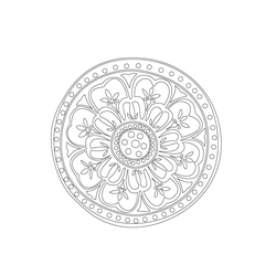 인동연꽃무늬수막새(52151)