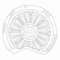 연화문수막새 와당(22329)