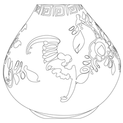 청화백자병(51827)