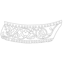 포도덩굴무늬암막새(52619)