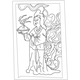 칠장사 원통전 빗반자 벽화(천녀봉주도)(72655)