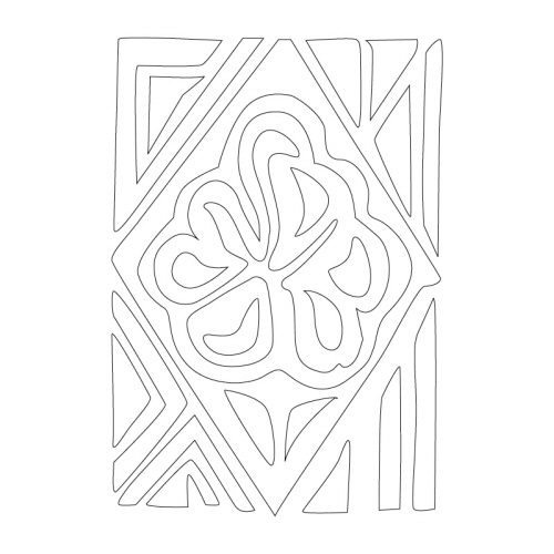 꽃문,마름모문,삼각형문(35017)
