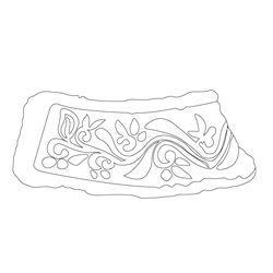 인동덩굴문암막새(61291)