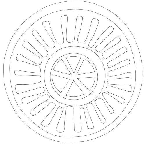 백자떡살(24657)