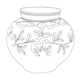 청화백자석류문항아리(24607)