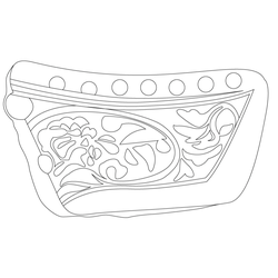 보상덩굴무늬암막새(52575)