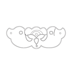 반닫이 백동장석(78650)