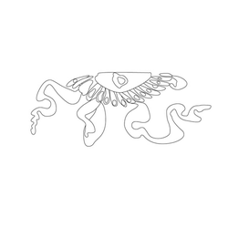 백자청화산수문사각연적(18612)