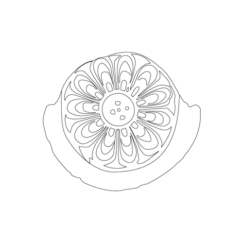 연화문수막새(51448)