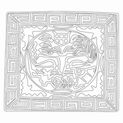 베갯모수본목판(24021)