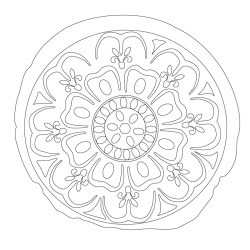 인동연화문수막새(22443)
