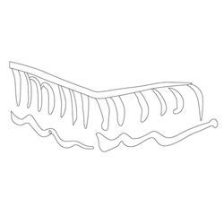 백자청화육각형연적(18606)