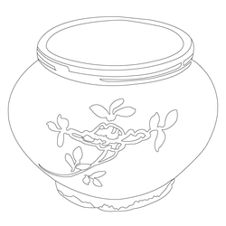 청화백자모란문항아리(61369)