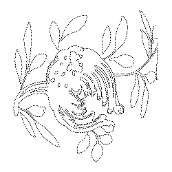 청화백자꽃문항아리(100264)