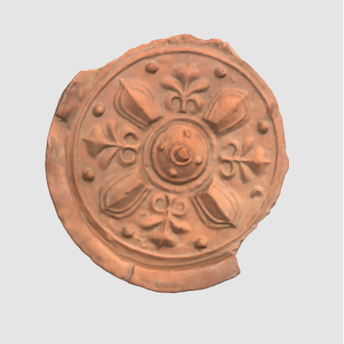연꽃·인동무늬수막새(114983)