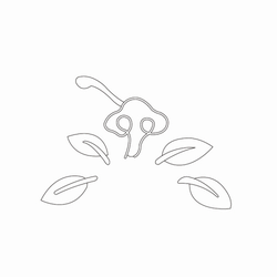 영지버섯문,잎사귀문(32780)