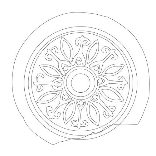 연꽃·인동문수막새(23777)