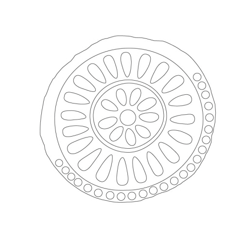 연화문수막새(22489)