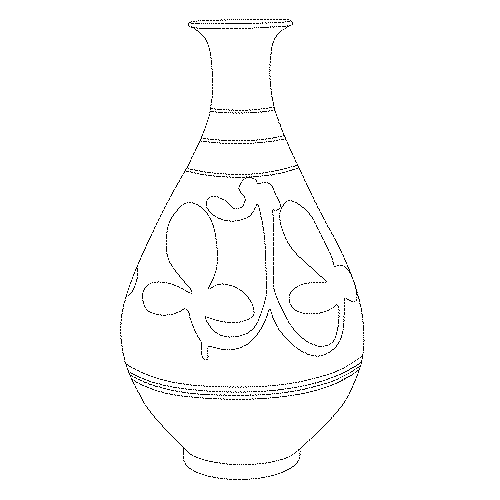 분청사기철화당초문병(113577)