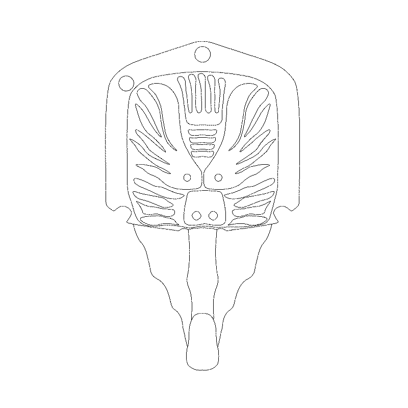 짐승얼굴무늬허리띠고리(102113)