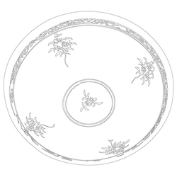 청자상감국화여지문대접(16387)