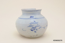 백자청화초문항아리(16367)
