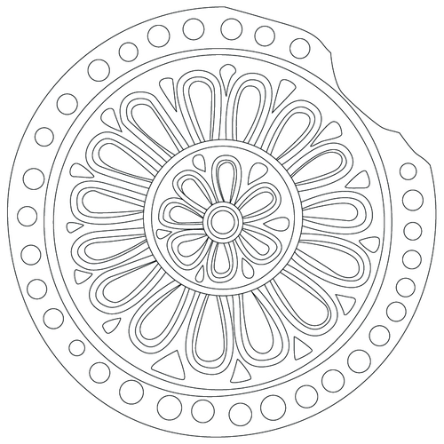 연화문수막새(52875)