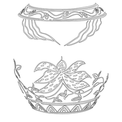 백자상감연화당초문호(16429)