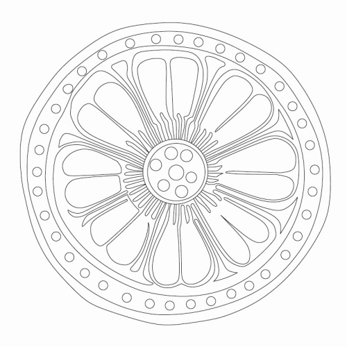 연화문수막새(22631)