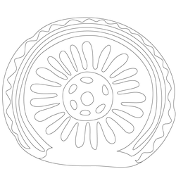 연꽃문 수막새(57856)