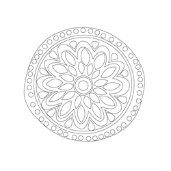 국화무늬수막새(52717)