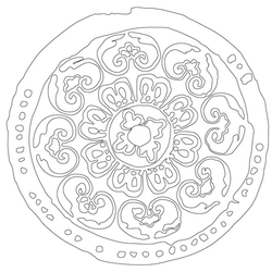 보상화무늬수막새(16598)