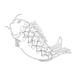 백자청화물고기문항아리(115956)
