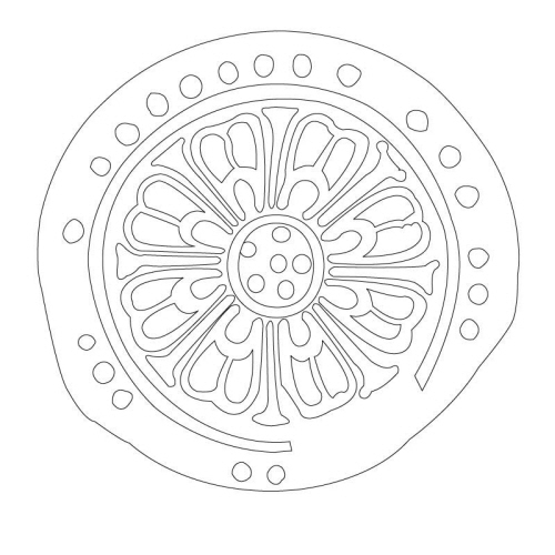 연화문 수막새(24491)