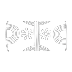 세로줄문,반동그라미문,꽃문(31088)