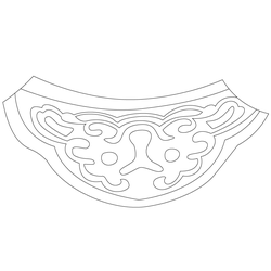 강화 유수부 동헌 암막새(59318)