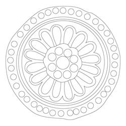국화문수막새(53281)