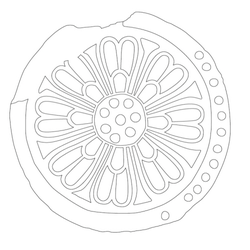 인동연화문수막새(22476)