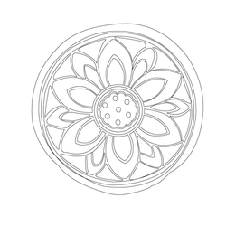 연화문수막새(23473)